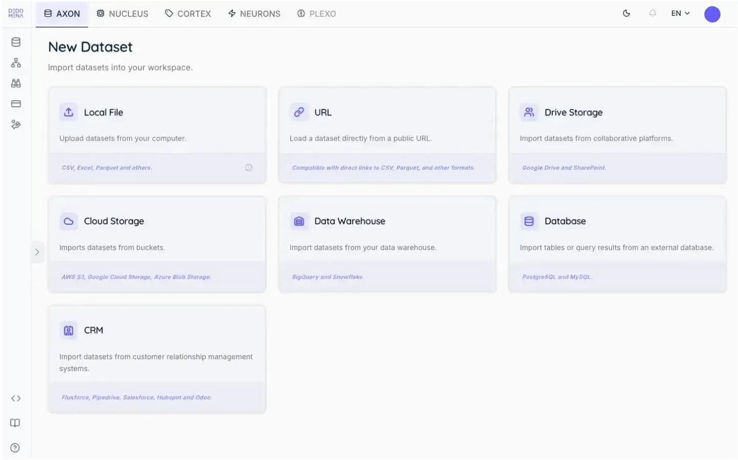 Select the data you want to protect