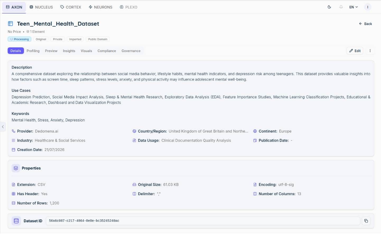 Prepare and publish the asset