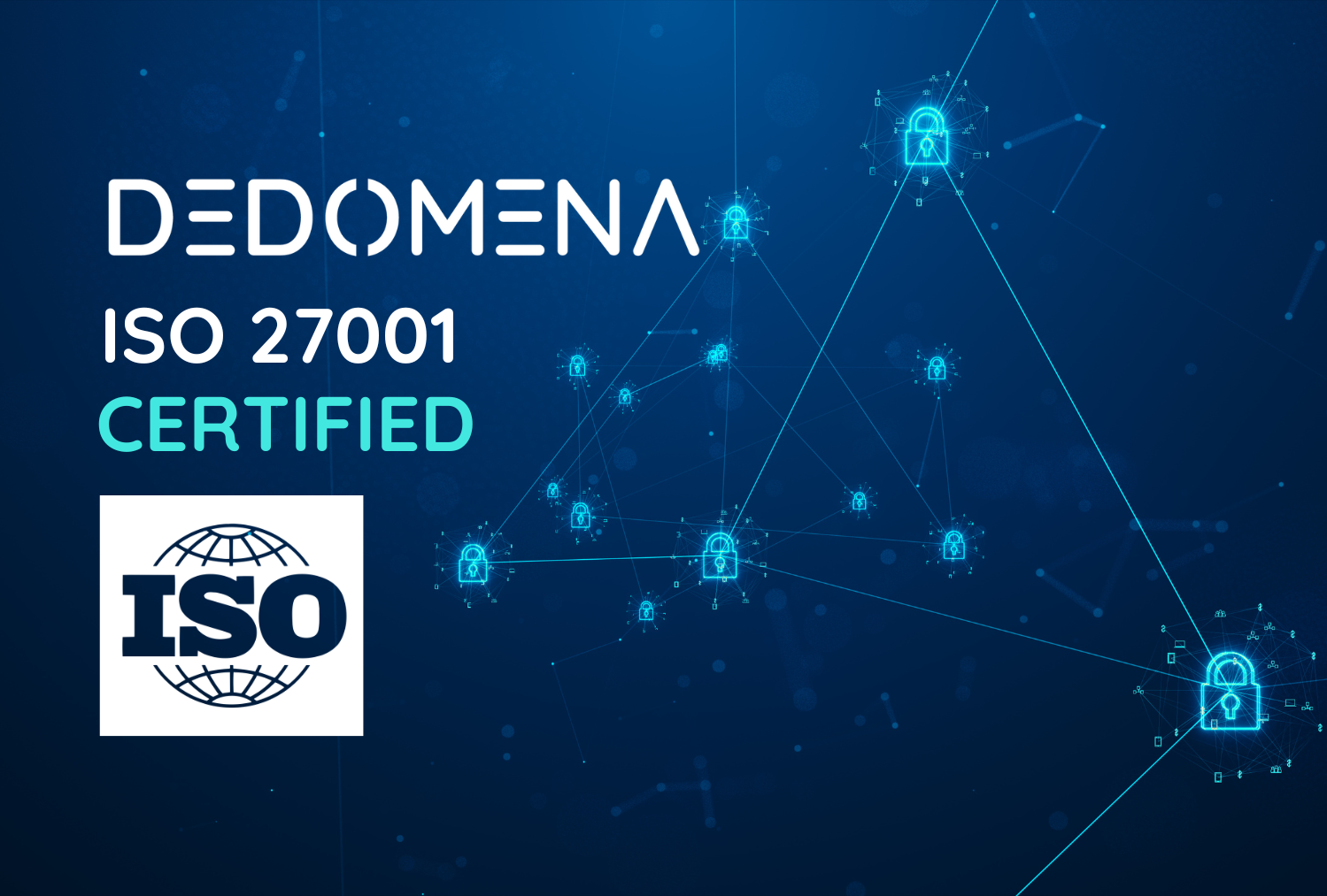 Dedomena awarded ISO 27001 certification